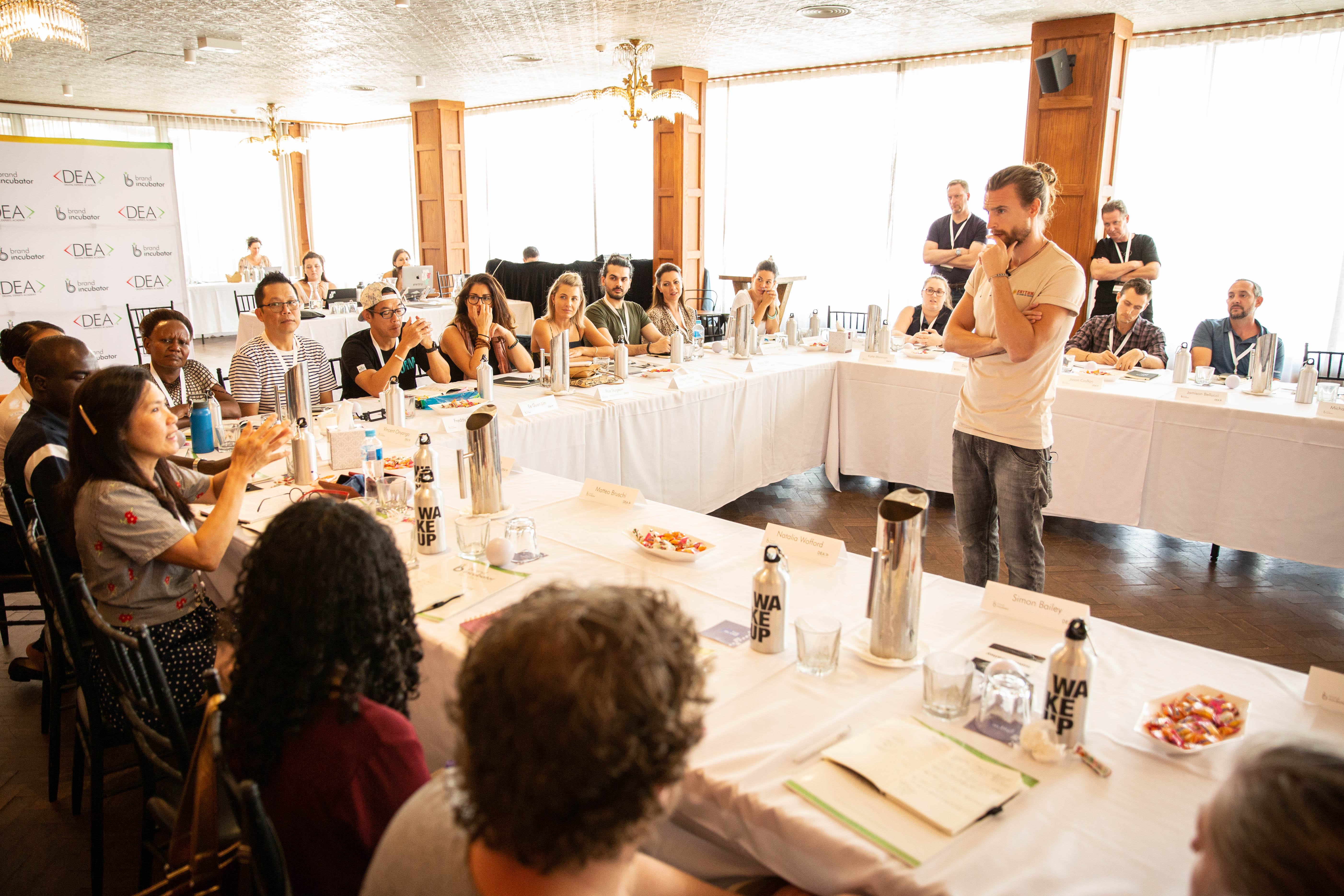 Alex Eastman running a Brand Incubator workshop